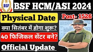 BSF HCM ASI 2024 Physical Date ll BSF HCM ASI Physical kb shuru hoga ll BSF HCM ASI 2024 Exam Date [upl. by Amando422]