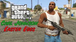 GTA 5  Best Carl Johnson Easter Eggs TOP 10 [upl. by Leifer]