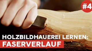 Holz richtig schnitzen Wie ist Holz aufgebaut und wie schnitze ich es richtig  Bildhauerei lernen [upl. by Nileuqcaj]