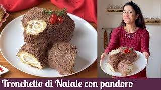 Tronchetto di Natale con pandoro [upl. by Esorbma]