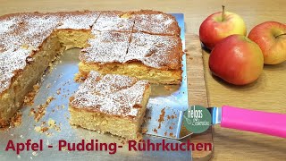 Apfel Pudding Rührkuchen [upl. by Rigby24]