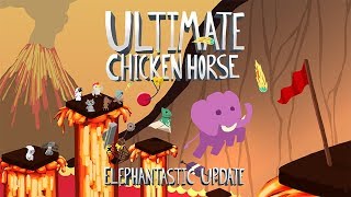 Ultimate Chicken Horse Elephantastic Update and PS4 Launch Date [upl. by Trevorr97]