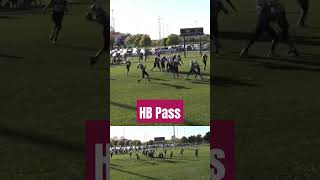 Halfback Pass Play Wing T  Split Back Coach Parker youth football plays 🏈 football [upl. by Drucill]