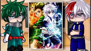 Class 1A  Pro Heroes React To Hunter X Hunter  MHA  Gacha Club [upl. by Edlyn]