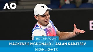 Mackenzie McDonald v Aslan Karatsev Highlights 2R  Australian Open 2022 [upl. by Abbye]