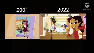 The proud family intro 2001 vs 2022 intro [upl. by Aihsenrad473]