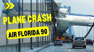 Plane crashes into bridge over POTOMAC river  Air Florida 90 [upl. by Kcinnay]