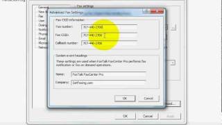 How to set or change the fax number CSID in FaxTalk fax software [upl. by Mall]