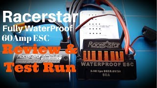 60Amp Racerstar Waterproof Brushless ESC Review and Test Run With 3650 Rc Motor [upl. by Eissirc]