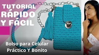 Bolsos de trapillo tutorial para celular 2024 [upl. by Cathryn901]