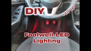 DIY Footwell LED Lighting The Safe Way [upl. by Furr]