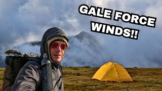 quotUNFORECAST GALE FORCE WINDSquot Solo Wildcamp Lake District [upl. by Perkoff428]