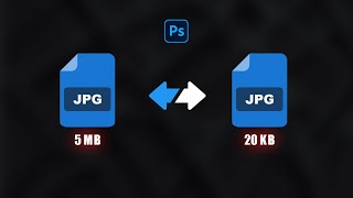 How to reduce JPG image MB size in photoshop Bangla Tutorial [upl. by Rosse812]