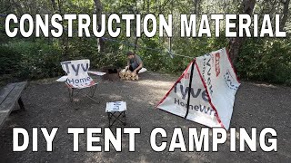 Construction Material DIY Tent Camping [upl. by Aubree]