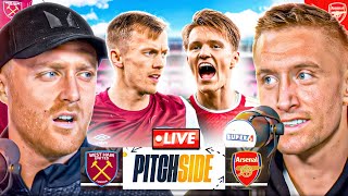 WEST HAM vs ARSENAL  Pitch Side LIVE [upl. by Mik]