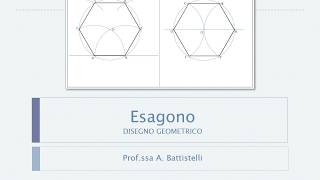 Esagono dato il lato e inscritto Tutorial facile di disegno [upl. by Acilef]