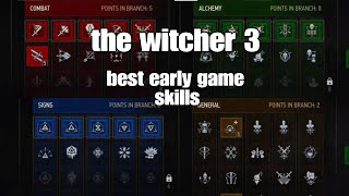 The Witcher 3 Wild hunt  6 best skills you need to get early [upl. by Anileve704]