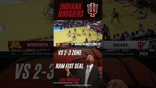 How The Indiana Hoosiers amp Mike Woodson Use a PNR and Seal Screen to Beat the 23 Zone [upl. by Elwira444]