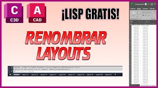 Autocad Lisp Renombra Layouts [upl. by Iel473]