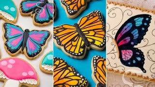 Beautiful BUTTERFLY Cookies Royal Icing Cookie Decorating Compilation [upl. by Suvart]