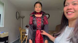 GEMVIE Kids Halloween Vampire Costume for Girls Vampiress Princess Cosplay Fancy Dress Ups GEMVIE [upl. by Constantia]