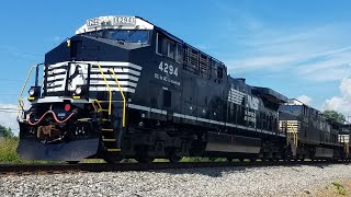 NS Train 13R With NS Leader 4294 At Rock Hill SC On The NS RLine 7252020 [upl. by Cone]