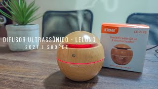 Difusor Ultrassônico Aromatizador e Umidificador de ar  LELONG Aliexpress shopee Mercado Livre [upl. by Aiker]