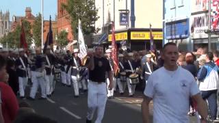 Shankill protestant boys  Ulster Covenant Centenary parade 2012 [upl. by Junko280]