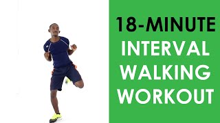 Interval Walking Workout at Home  No Treadmill Needed 18 Minutes [upl. by Yoral]