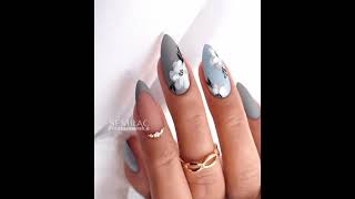 gray nail art designs amazingandattractivenailartdesigns nailartdesigns [upl. by Tisdale]