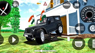 Dollar Song Modified Mahindra yellow😈Thar  Indian Car Simulator 3D  Car Game 3D [upl. by Faye]