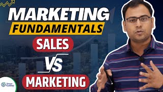 Difference between Sales and Marketing  Sales vs Marketing in Hindi  Marketing Fundamentals  8 [upl. by Aninaj940]