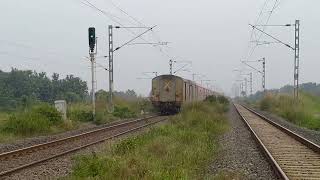 Kavach Fitted GZB Wap7 inlead with Vskp Bound Hirakud express 🔥 [upl. by Alamap812]