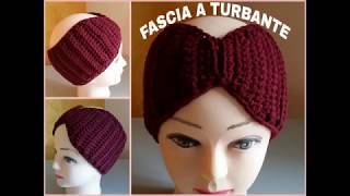 FASCIA TURBANTE  A UNCINETTO  FACILE [upl. by Jara]