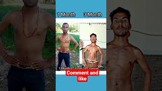 Bad boy song 1 Month and 3 Months budybuilding fitness [upl. by Marley]