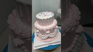 How to make and decorate 2 tier wedding cake cakedecorationtutorial bestbirthdaycakedesignforgirl [upl. by Darce]