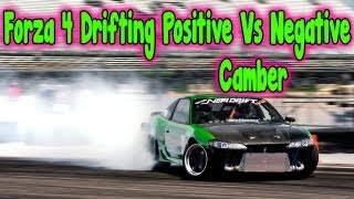 Forza 4 Drifting Positive vs Negative Camber [upl. by Gaither]