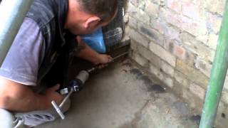 Easy how to do external damp proofing DPC to create a render plynth [upl. by Asilec]