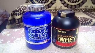 Optimum Nutrition Gold Standard 100 Whey vs Scitec Nutrition 100 Whey [upl. by Demahom]