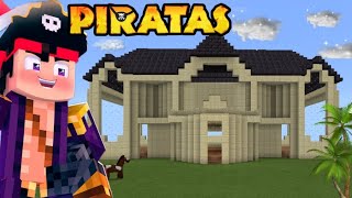 Como hacer la CASA de Vegetta 777 en Minecraft PIRATAS 🏴‍☠️ [upl. by Airekal]