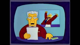 Kent Brockman WINS the Lottery [upl. by Annaerb]