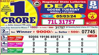 Dear Goose Tuesday Weekly Lottery 8PM 05032024 [upl. by Dlaregztif]