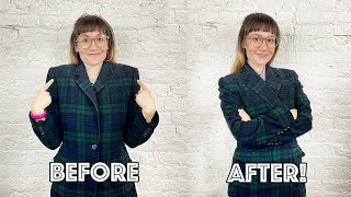 Tailor A Blazer Or Jacket How To Remove Shoulder Pads [upl. by Amand]