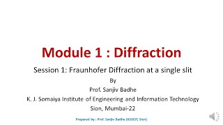 Diffraction Session 1 Fraunhofer diffraction at a single slit noise reduced [upl. by Eidnar]