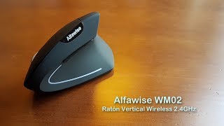 Alfawise WM02 Ratón Wireless Ergonómico y Económico [upl. by Ithnan482]