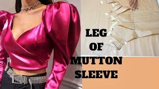 How to cut and sew leg of mutton sleeve [upl. by Mercorr]