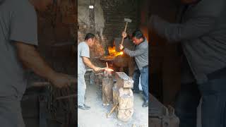 Very good handmade ironsmith forging the ironsatisfying [upl. by Ahseina]