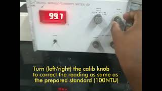 How to calibrate turbidity meter  Water turbidity test  Nephelo tubidity meter Systronics [upl. by Berl]