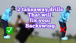 Fix your backswing with these takeaway drills [upl. by Xavler]