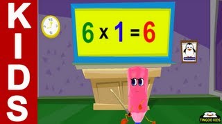 6 Times Table  kids songs amp nursery rhymes in English with lyrics [upl. by Reppep590]